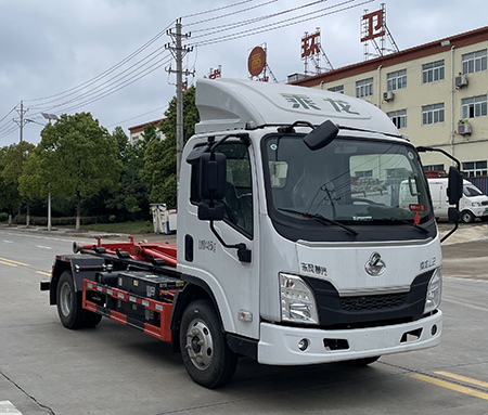 柳汽乘龍純電動(dòng)車廂可卸式垃圾車